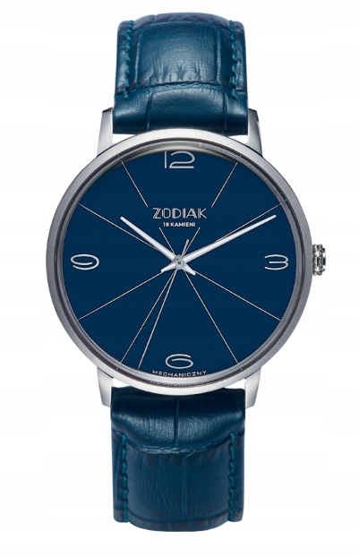 Pánské Hodinky Błonie Zodiac Mechanický Granát Safír! Sellita SW210