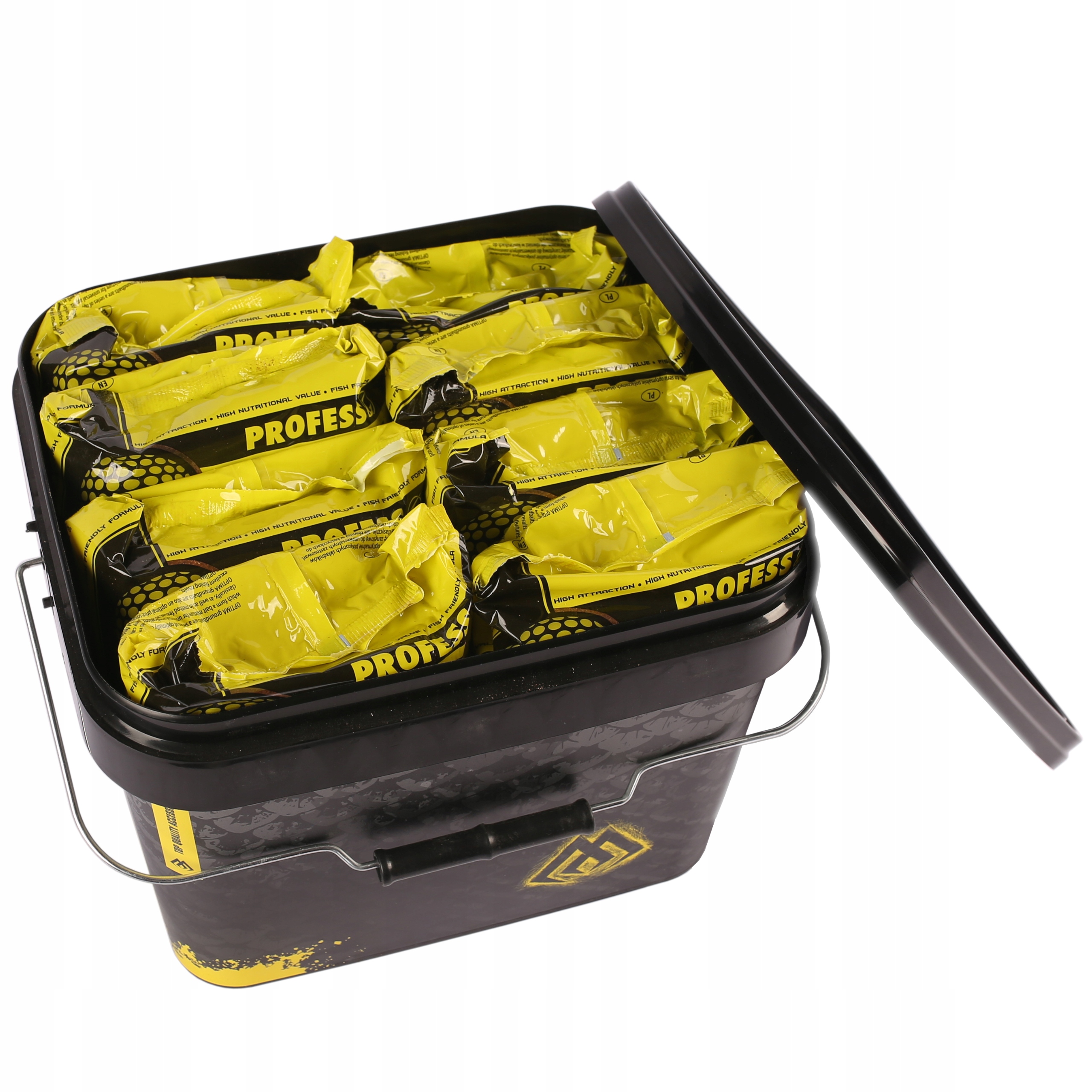 Mix smaków 8x ZANĘTA wędkarska PROFESS OPTIMA 8kg + WIADRO Pojemność 10000 ml