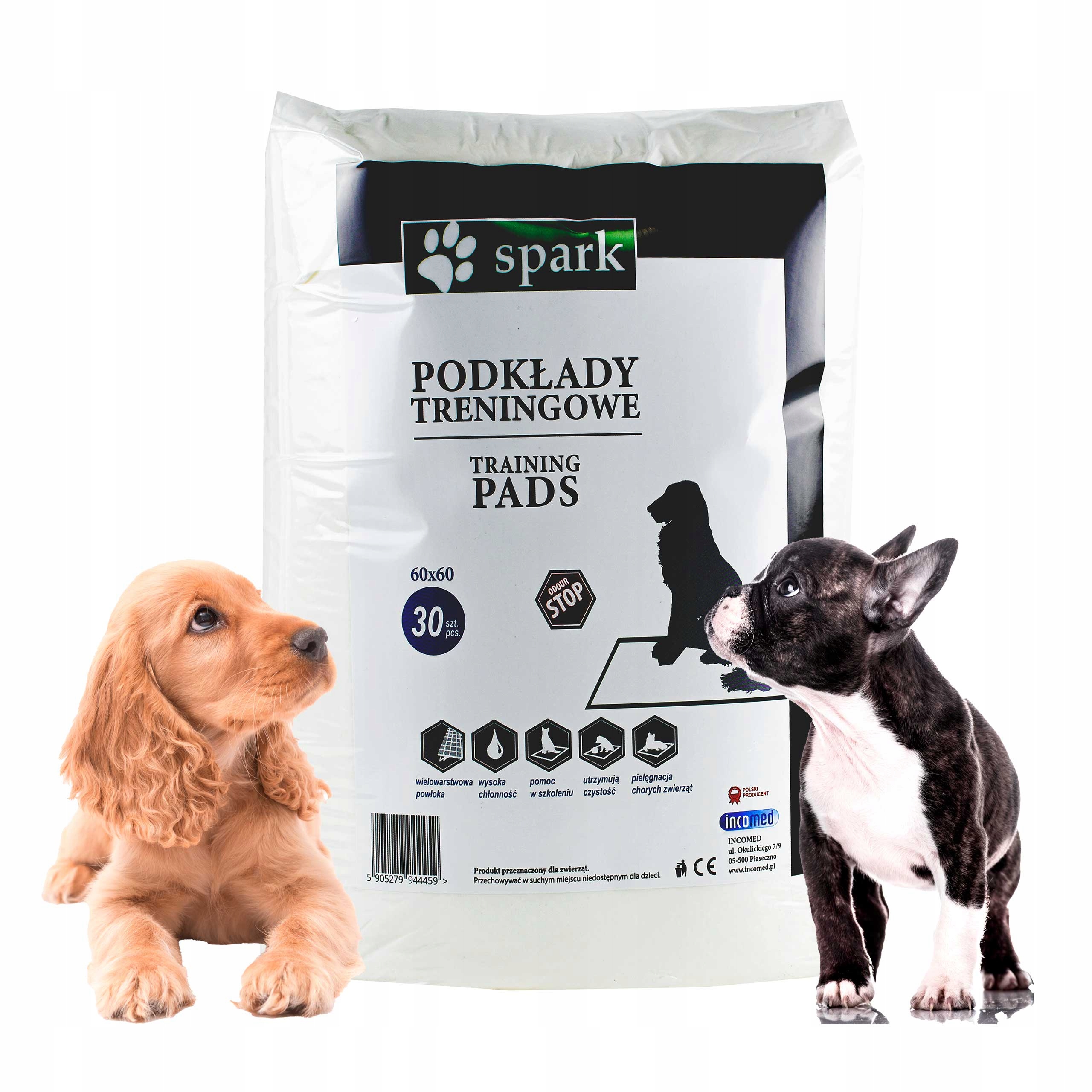 

Podkład Nieprzemakalny Dla Psa 60x60 30 sztuk