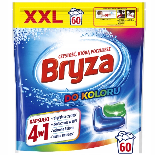 Kapsle na praní barvy Bryza Color 4v1 60ks