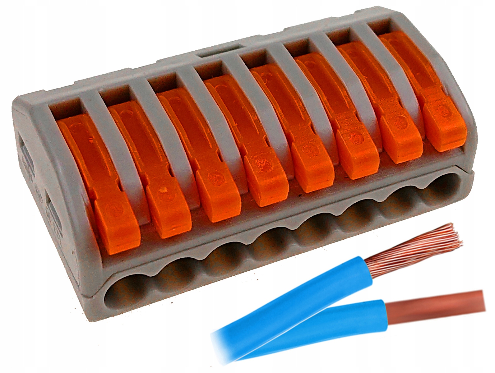 

Szybkozłączka Elektryczna Do Kabli 8x0,08-4mm 1szt