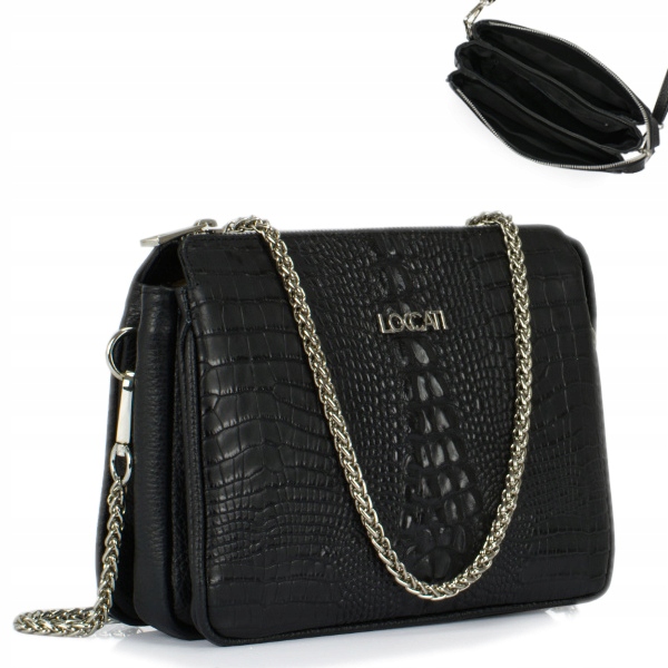 

Elegancka mała torebka damska skórzana kopertówka