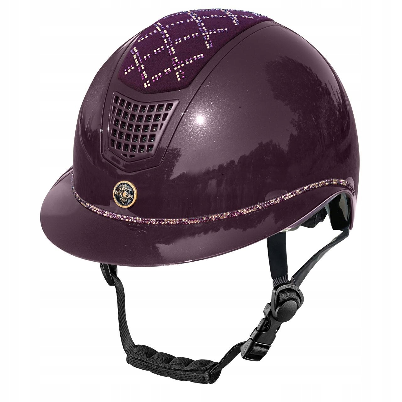 Jezdecká přilba Fair Play Quantinum W-v Spotlight, borůvková, vel. (53-55 cm)