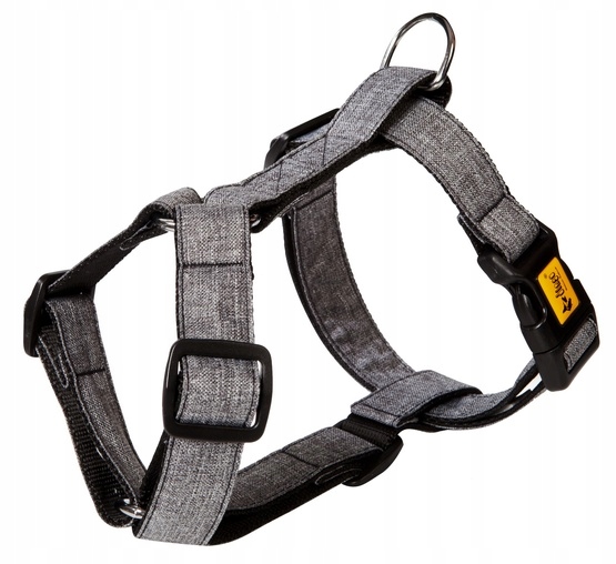 Levně Dingo Postroj Guard dvoupáskový Scandi 3cm velikost M šedý