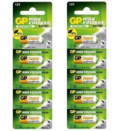 

10x Bateria alkaliczna 12V 23A MN21 Gp V23GA