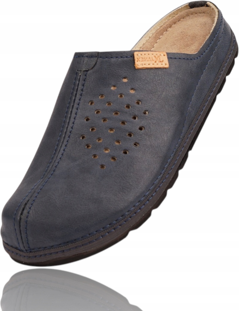 Papuče Kožené Nazouváky do práce do školy a domu zahrady Pevné pantofle