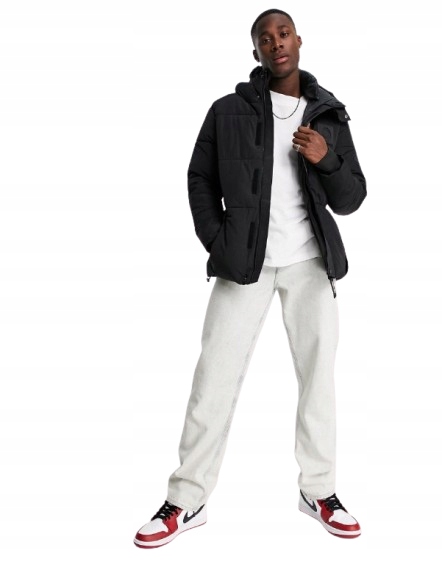 Pánská Černá Klasická Péřová Bunda 1UDW