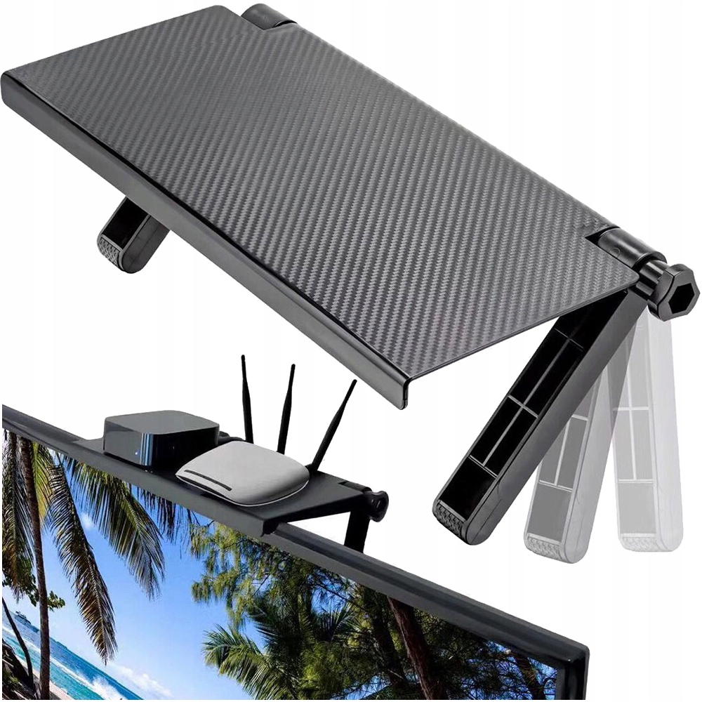 

Półka Nakładana Na Monitor Tv Uchwyt Dekoder Dvb-t