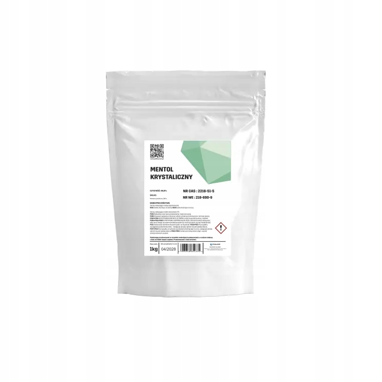 Mentol kryštalický mentol kryštáliky 100 % sauna aromaterapia Polimp 1 kg