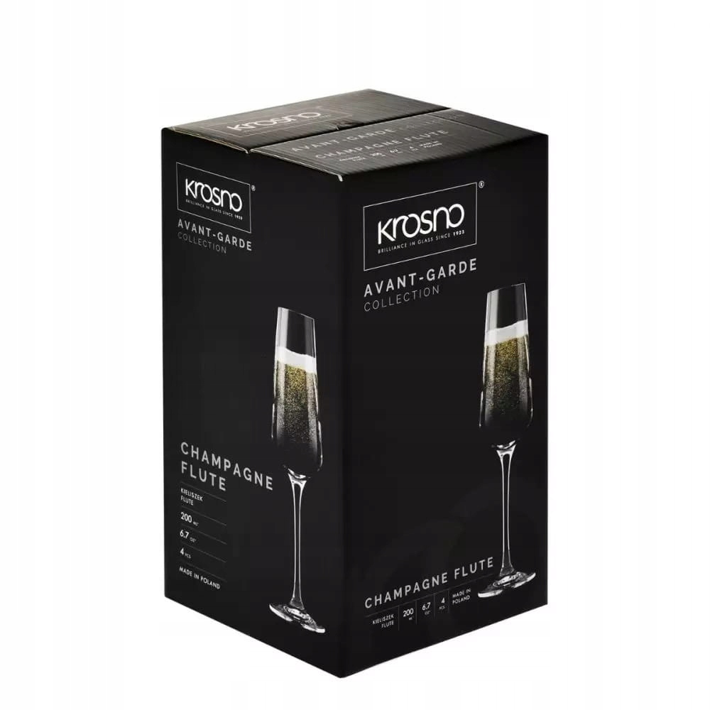 Kieliszki szampana KROSNO Avant-Garde 180ml 4szt Pojemność 180 ml
