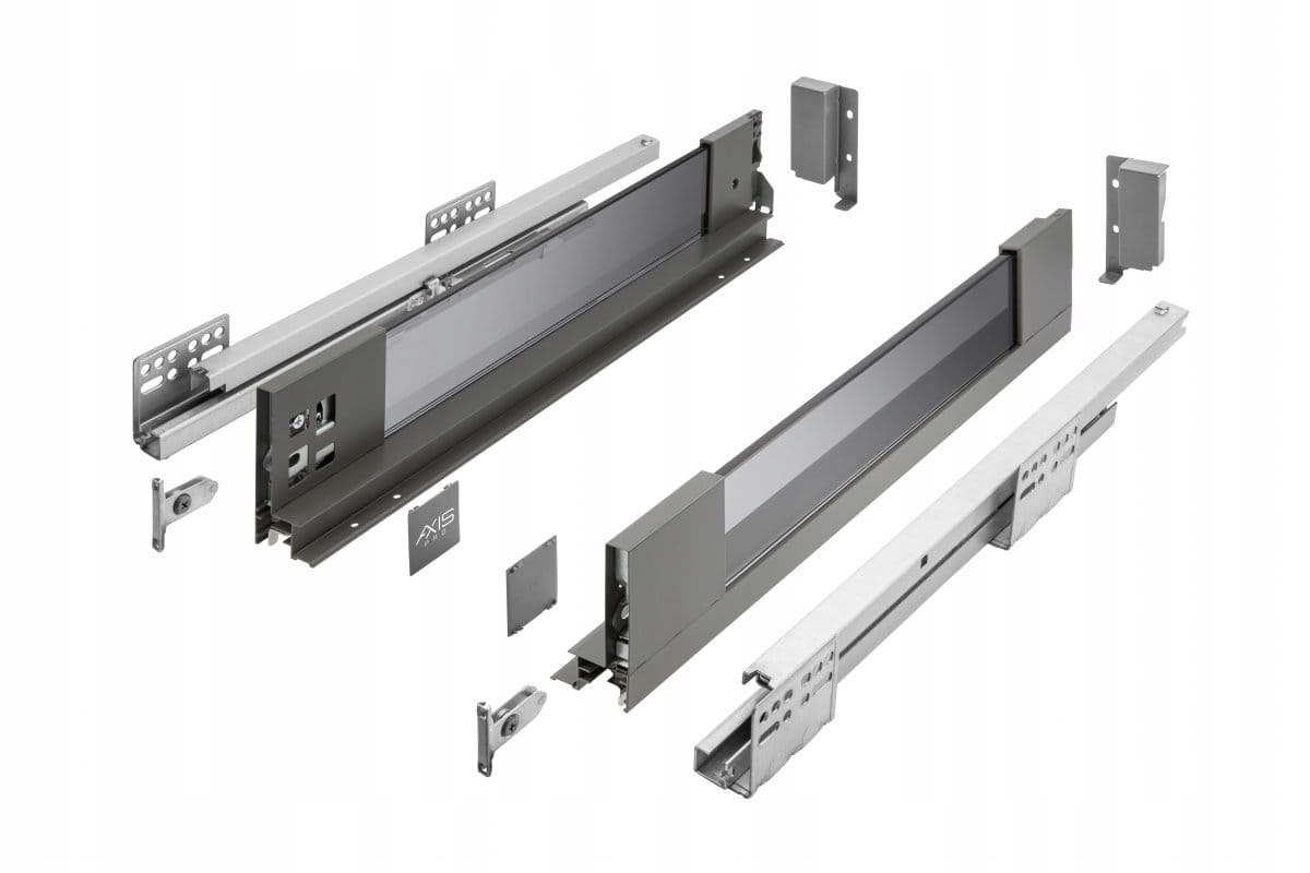 Šuplík Gtv Axis Pro Glass Vysoká H167 450 MM Bok Se Sklem S Tlumením Dovírání