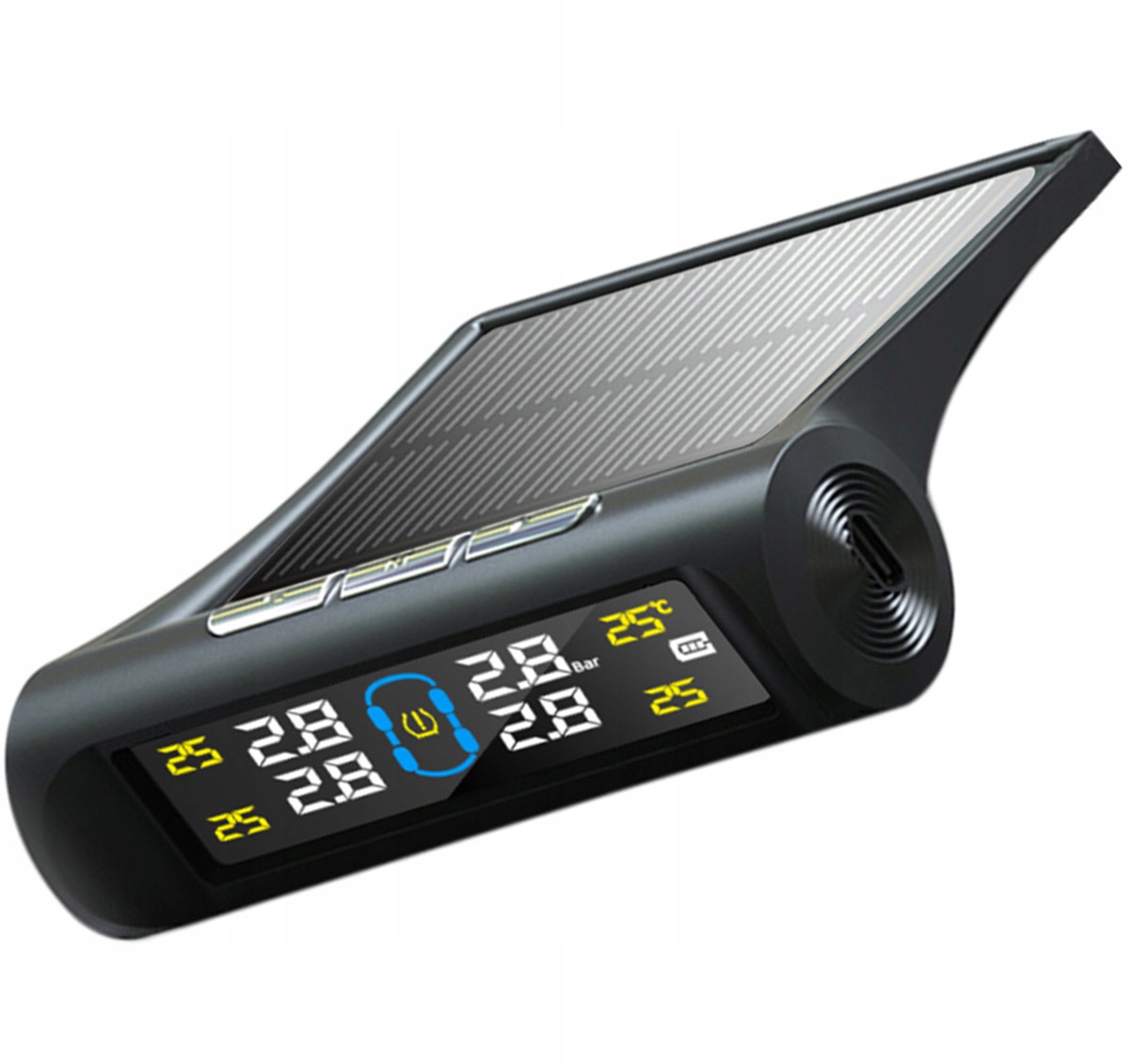 4 CZUJNIKI CIŚNIENIA W KOŁACH DO OPON TPMS LCD SOLARNY TEMPERATURA AG678 Producent Aptel