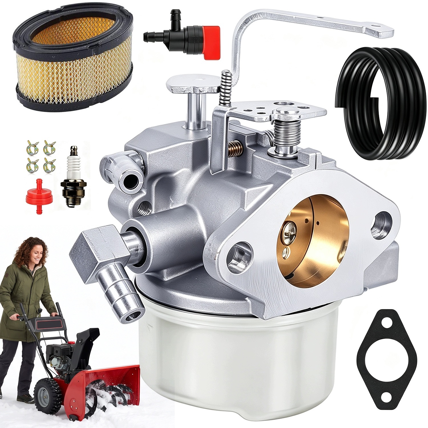 Opravná Sada 640152 Karburátor Se Svíčkou Pro Generátor Coleman 5000W