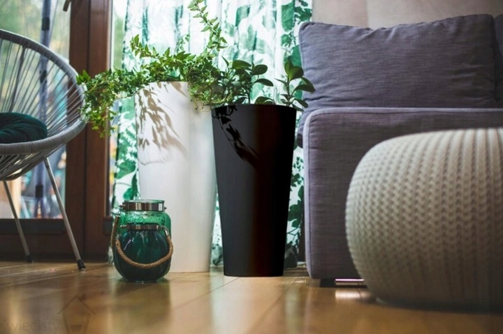 3x DUŻA DONICA OGRODOWA DONICZKA GLAMOUR ART DECO Wysokość produktu 47.6 cm