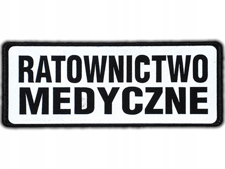 

Emblemat Ratownictwo Medyczne odblaskowy na rzepie