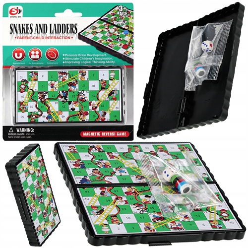 KÍGYÓK ÉS LÉTRÁK MÁGNESES TÁRSASJÁTÉK LOGIKAI UTAZÓ HORDOZHATÓ