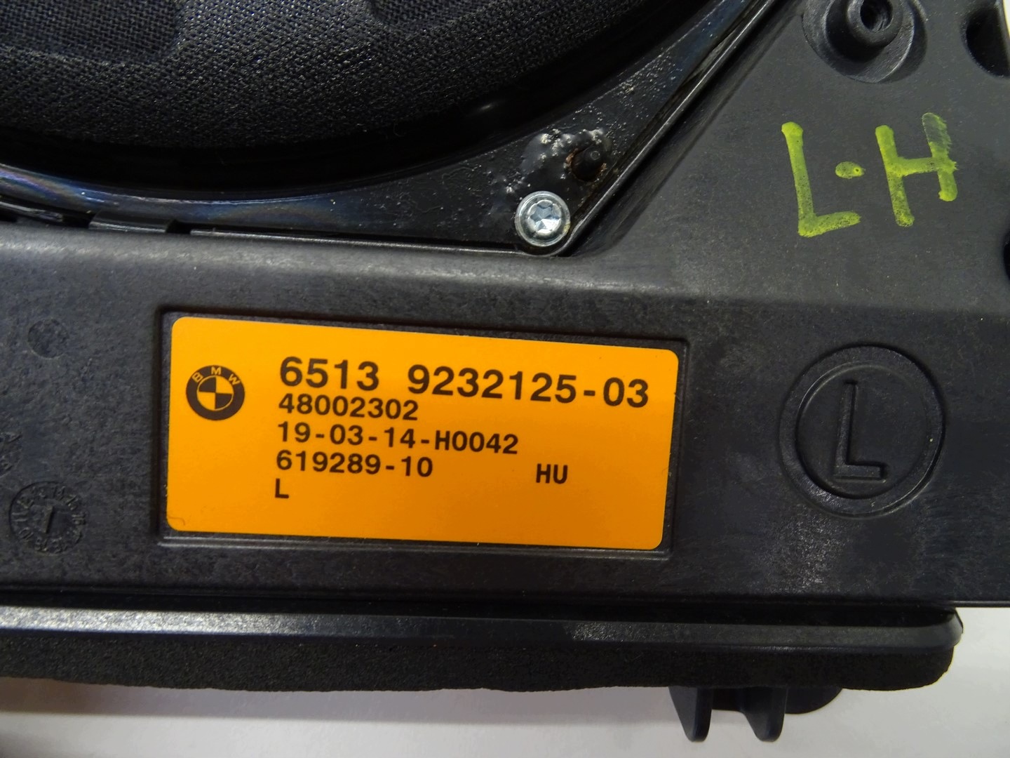 lautsprecher tieftöner SUBWOOFER links BMW 1 9232125