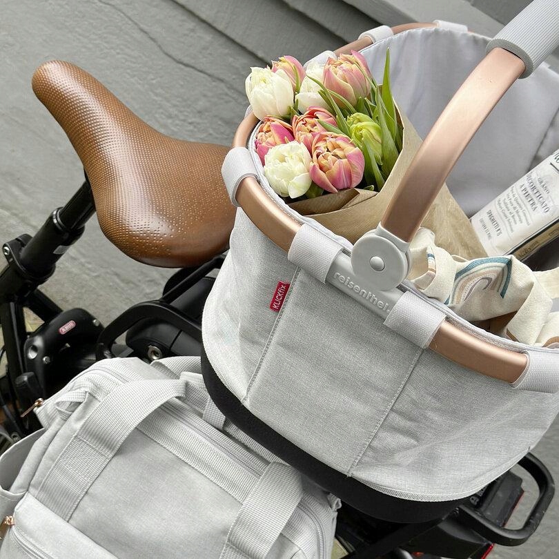 Składany kosz rowerowy KLICKfix Carrybag GT / Kropki - Racktime Kod producenta KLICKFIX CARRYBAG GT