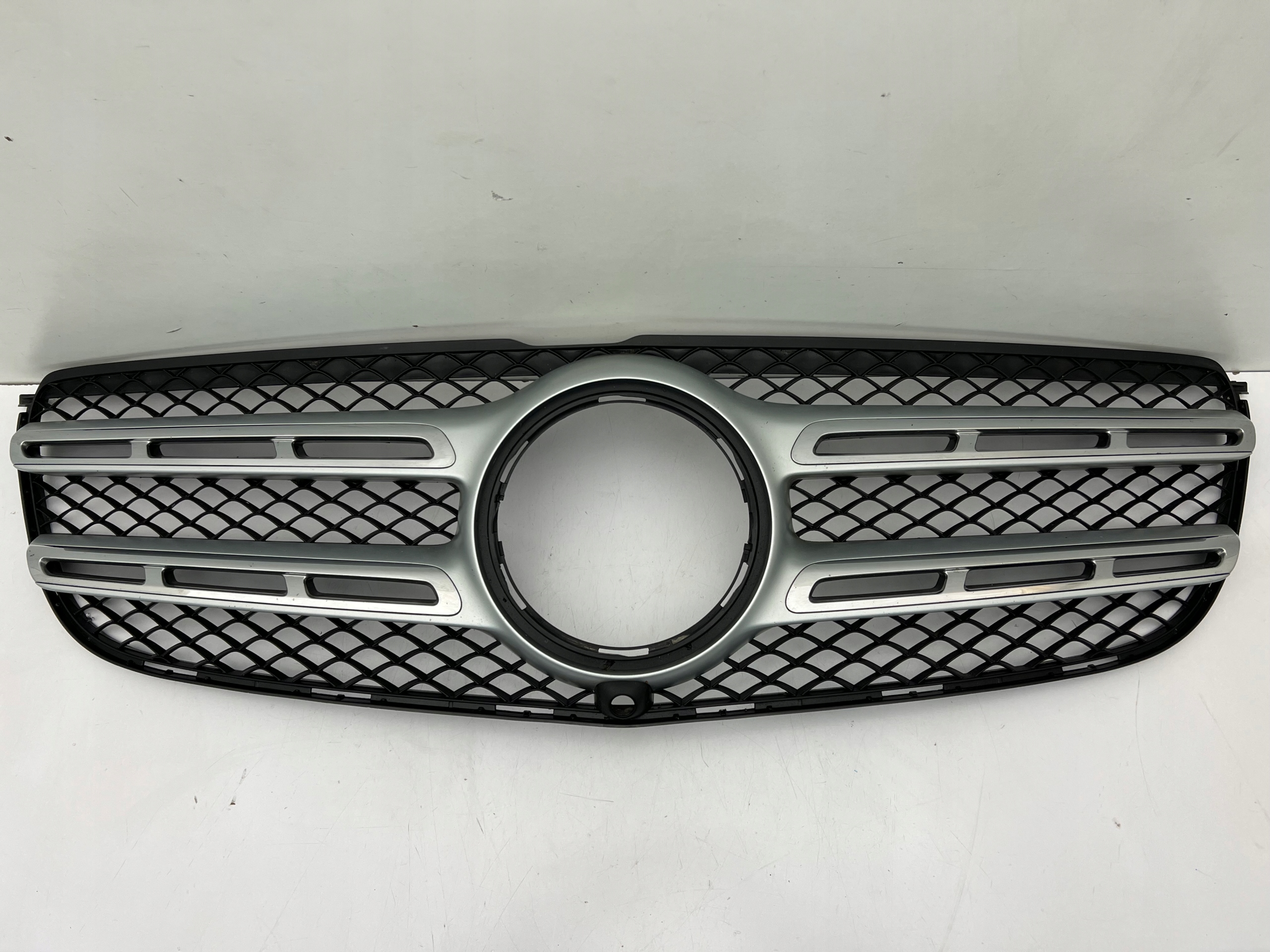 MERCEDES GLS X166 ATRAPA GRILL ZDERZAKA PRZEDNIEGO CHROM POD KAMERĘ 15-19 N