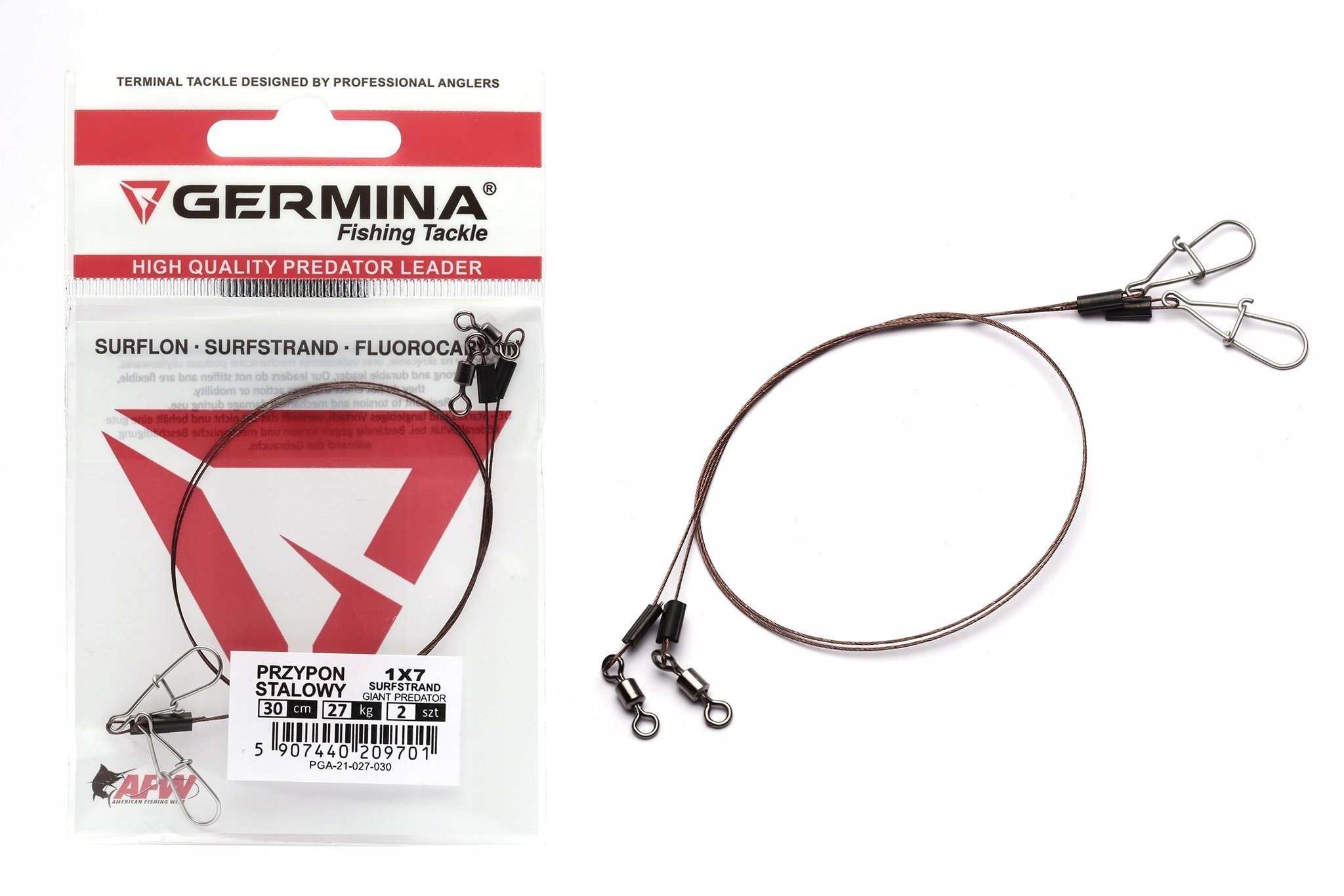 Przypon Germina 1x7 Surfstrand Gp 27kg-30,0 cm