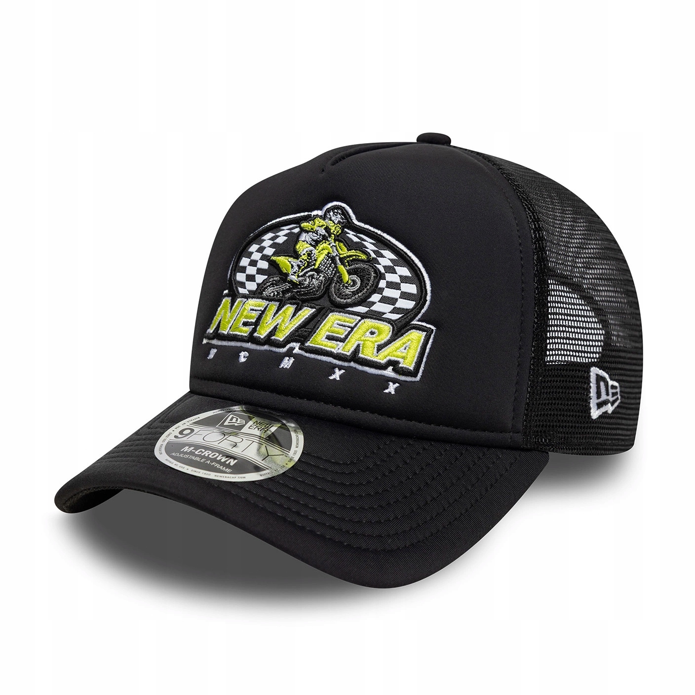 New Era – Čepice „M-Crown Graphic Black 9Forty Trucker Cap“