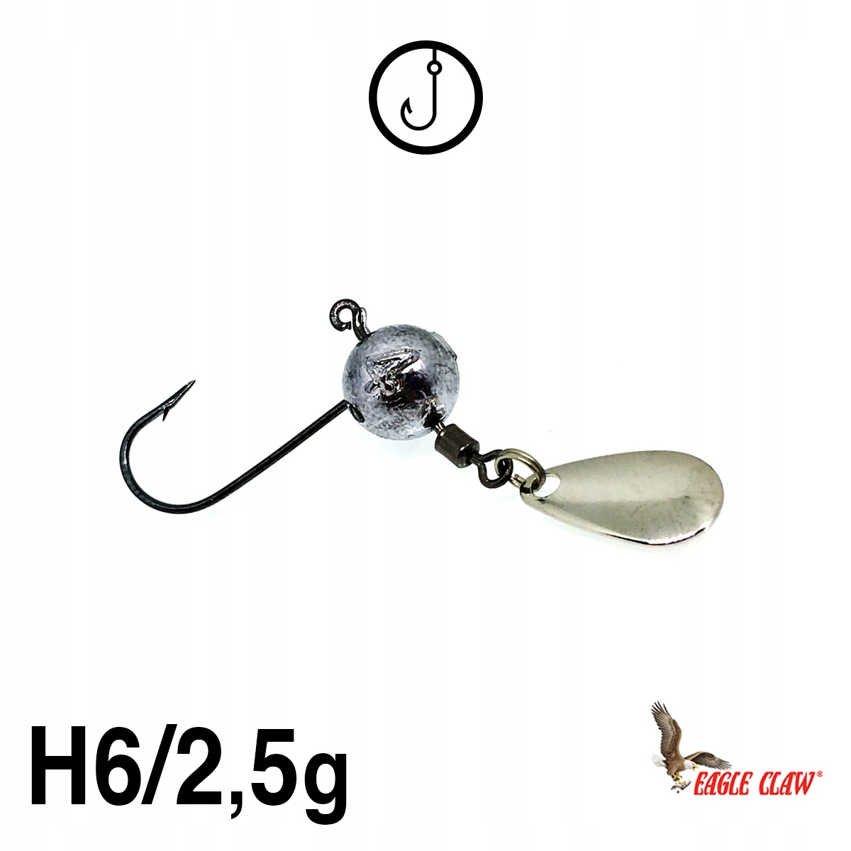 GŁÓWKI JIGOWE | WIRUJĄCY OGONEK |HAK 6| 2,5g |3szt