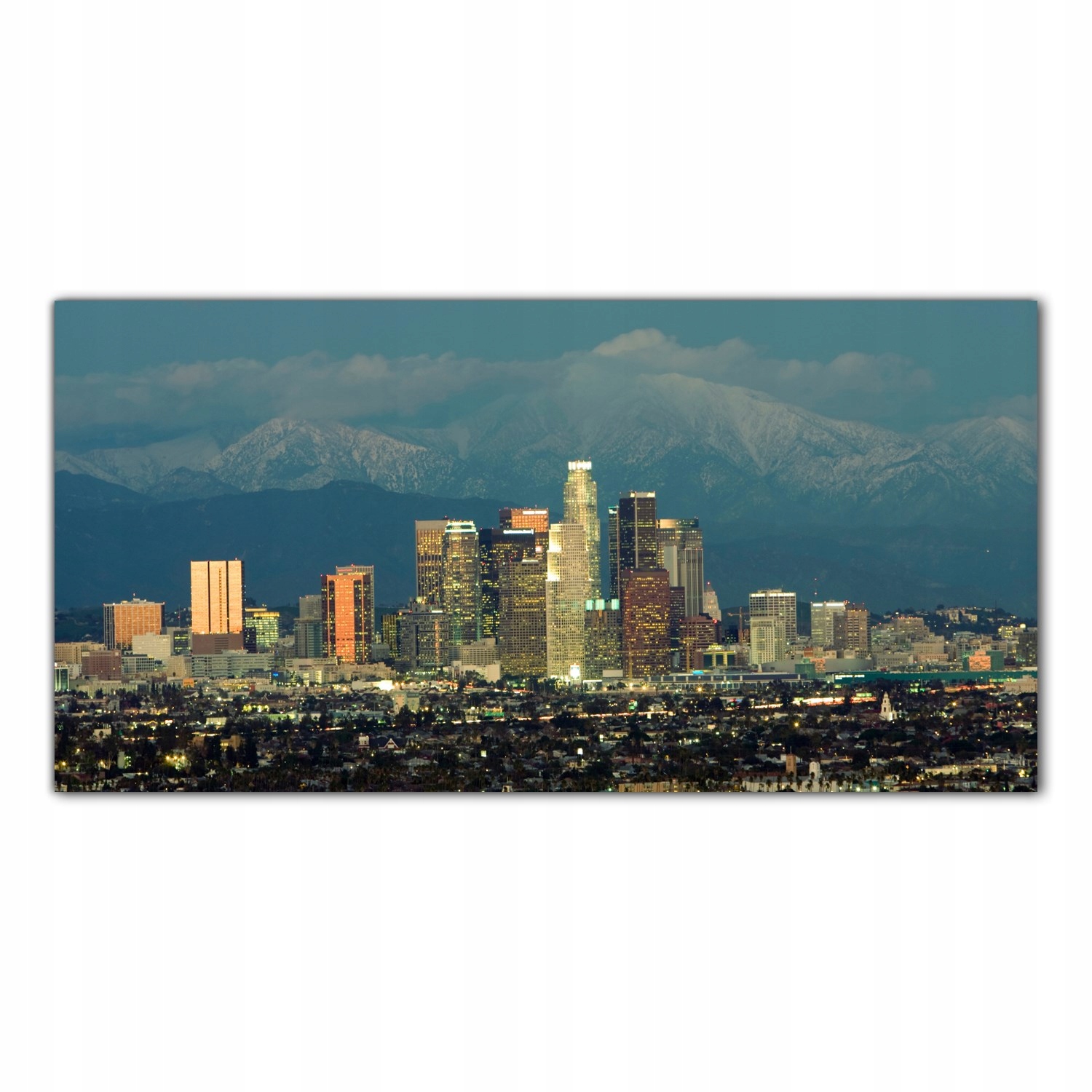 Los Angeles Město 140x70 Tvrzené skleněné panely