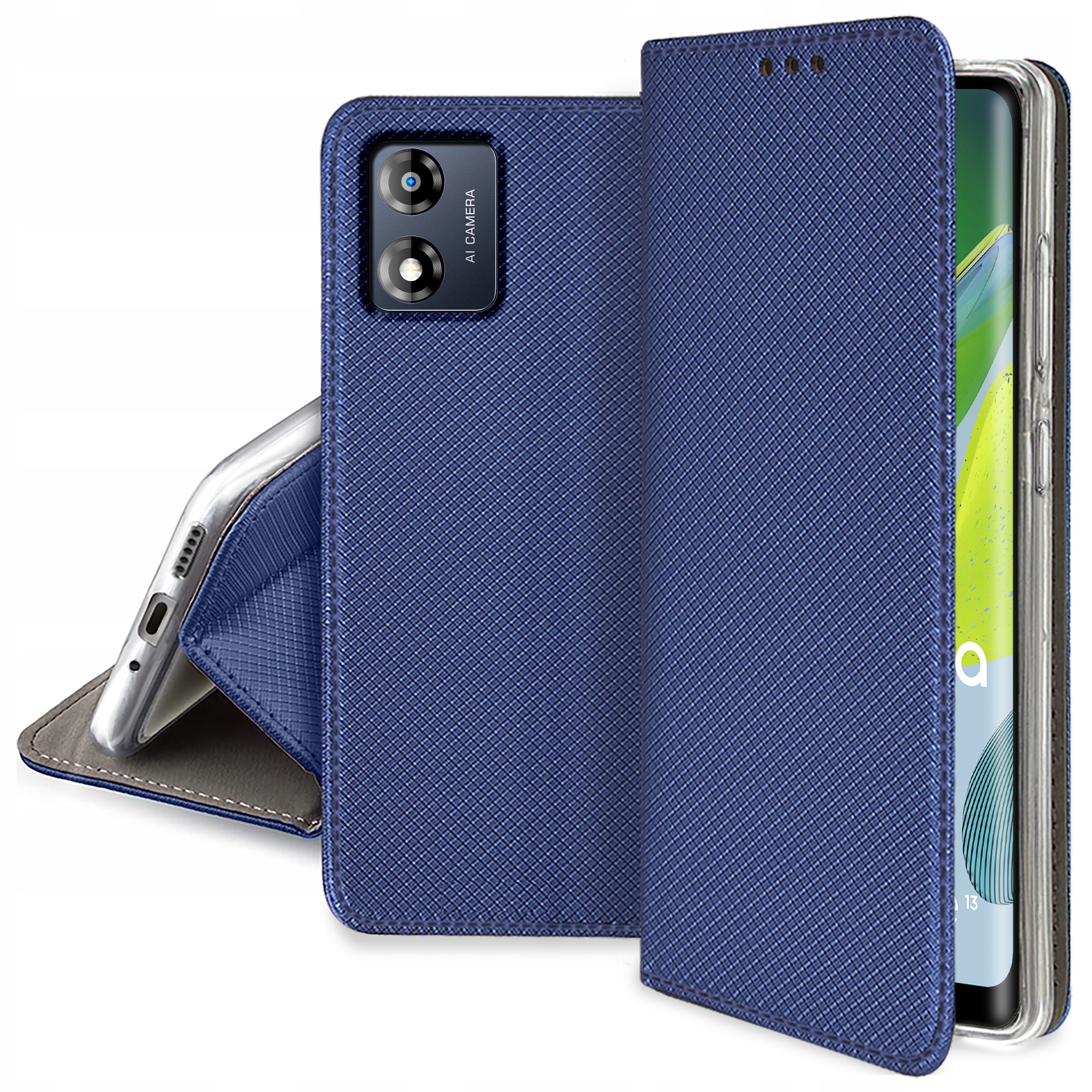 

Etui do Motorola Moto E13 Smart Magnet Case Szkło