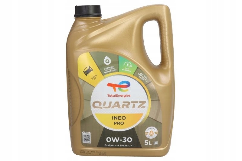 Motorový olej Quartz Ineo (5L) 0W30, Stella Total Quartz Ineo Pro 0W30 5L