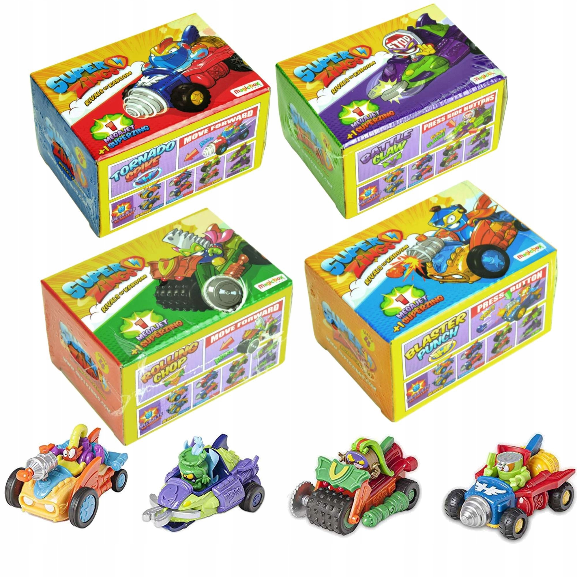 

Zings 4 Pojazdy JET+4 Figurki Zestaw