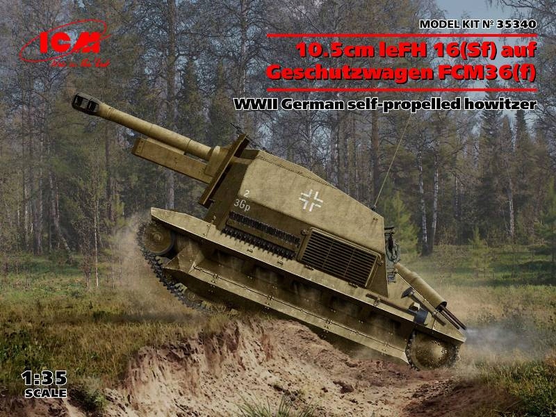 10.5cm leFH 16(Sf) auf Geschutzwagen FCM36 (f) 1:35