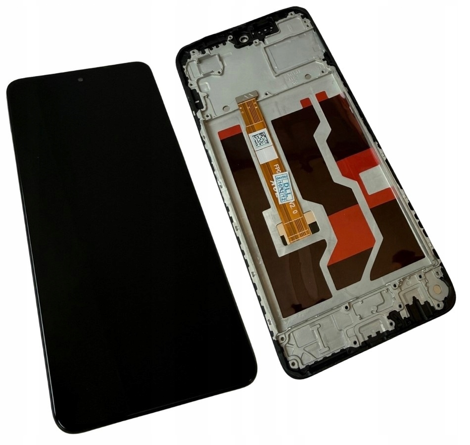 Hq LCD displej s rámečkem pro Oppo A80 5G, černý