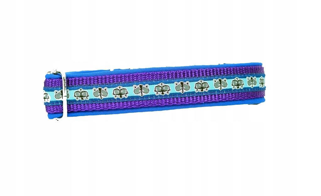 

mocna Obroża ribbonki,regulacja do 45cm, mix Wzory