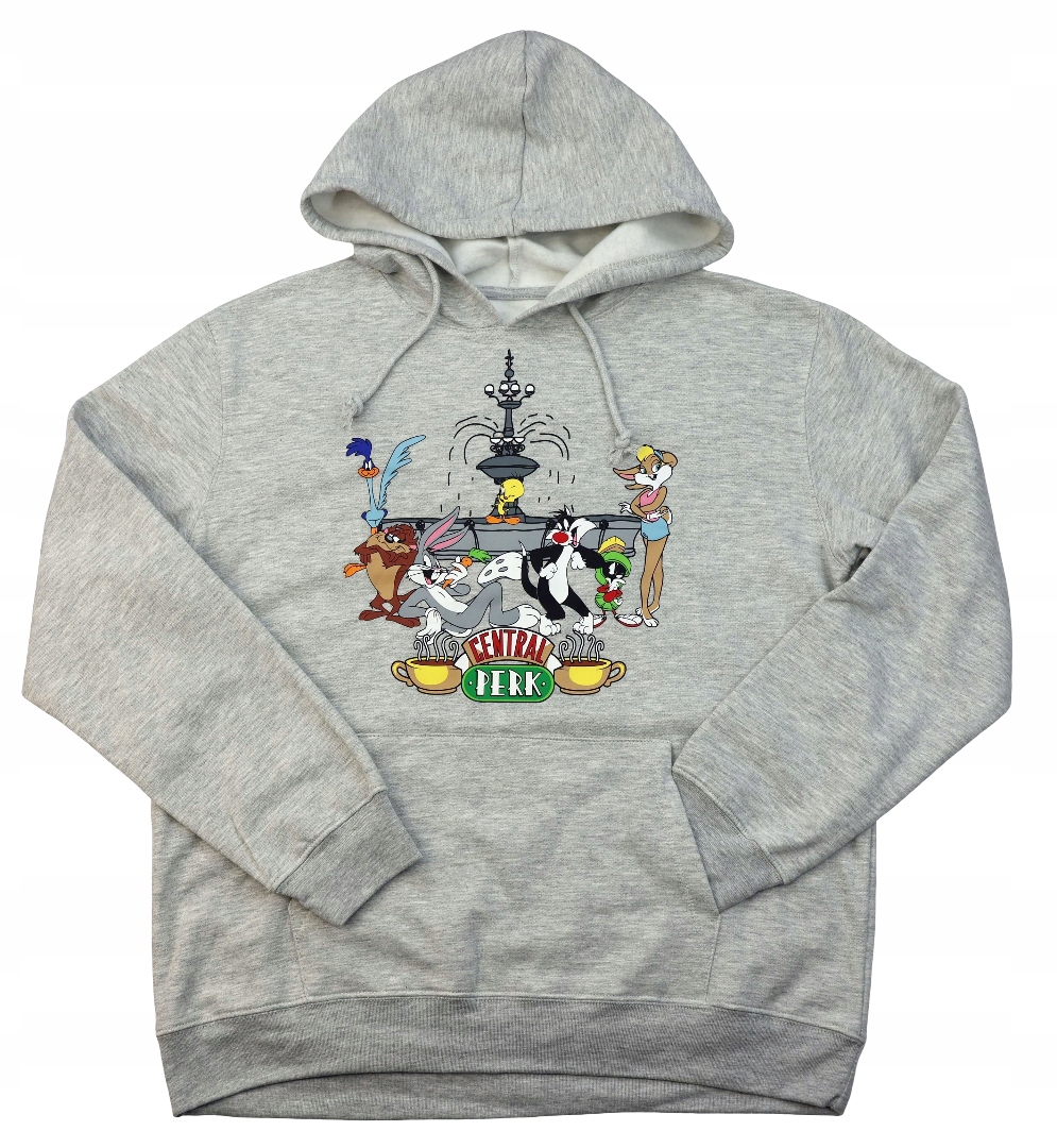 Pánská mikina pro mládež s kapucí Wb 100 Looney Tunes Přátelé vel. XL