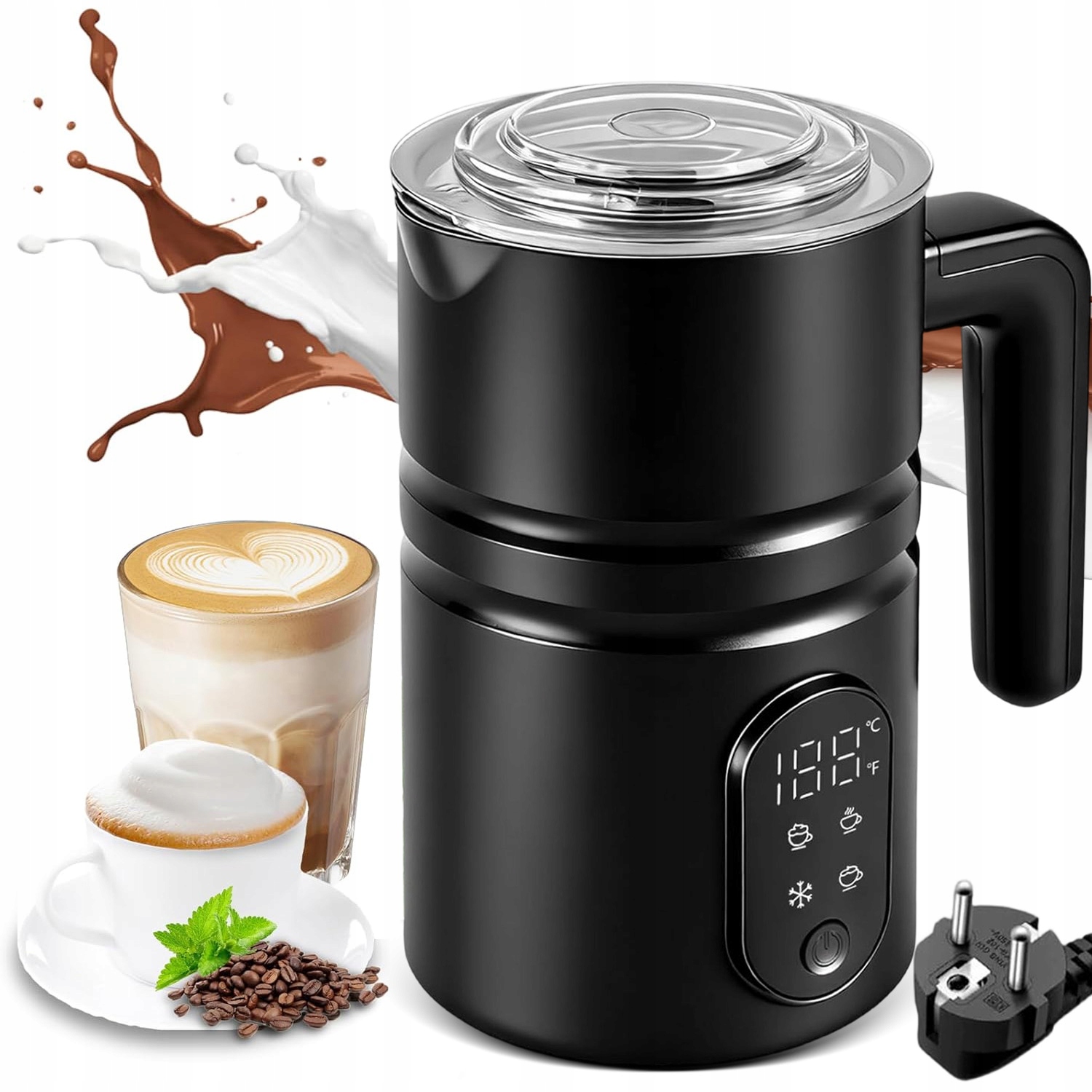 Nádoba Na Mléko S Ohřívačem 4 Režimy Pěnění Mléka Na Cappuccino