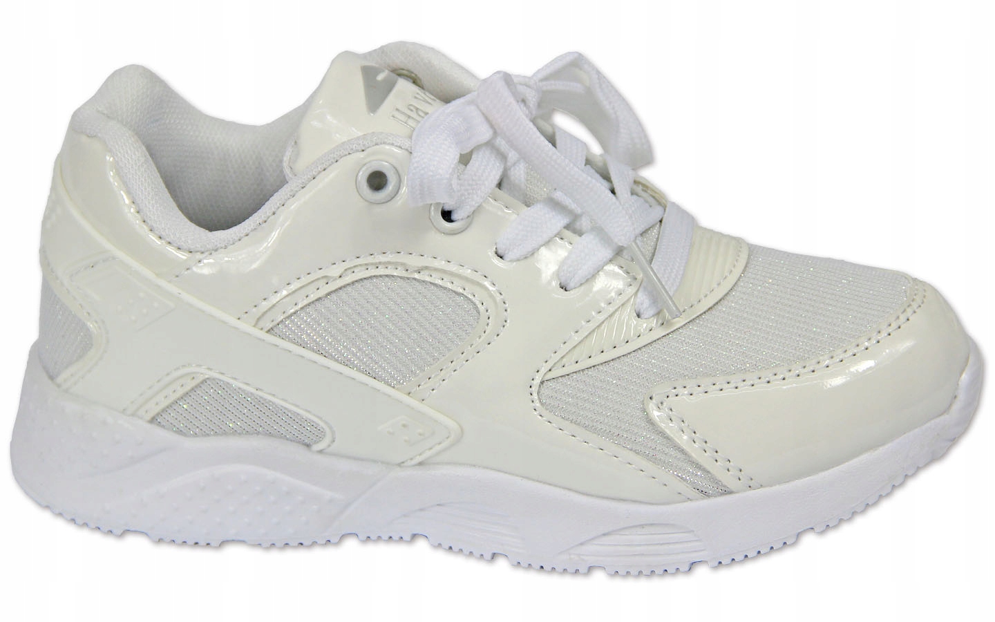 

Leciutkie brokatowe adidasy 32/20,2cm lakierowane
