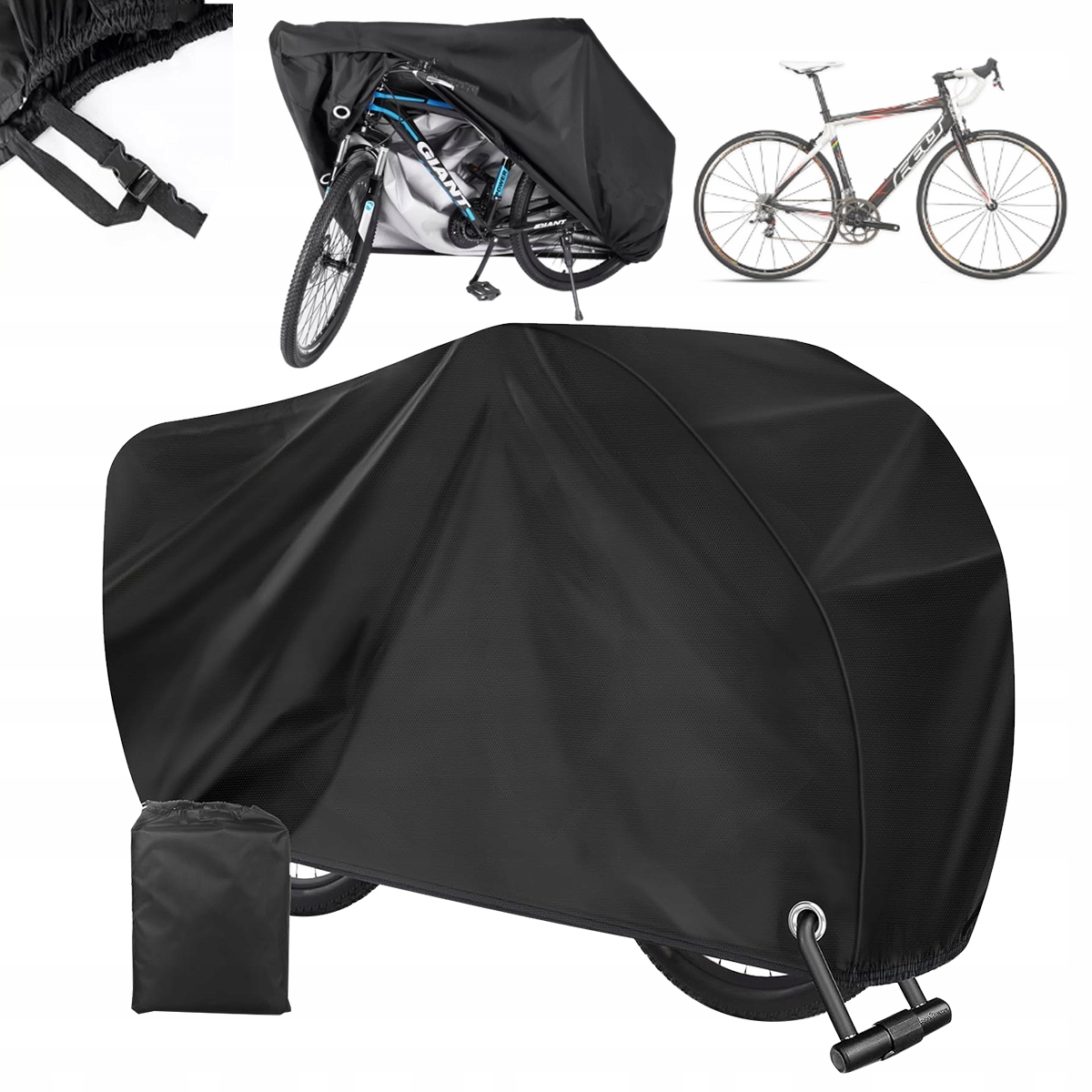 Pokrowiec na Rower Motocykl Skuter Wodoodporny Uv Duży 200x100x70 cm Etui