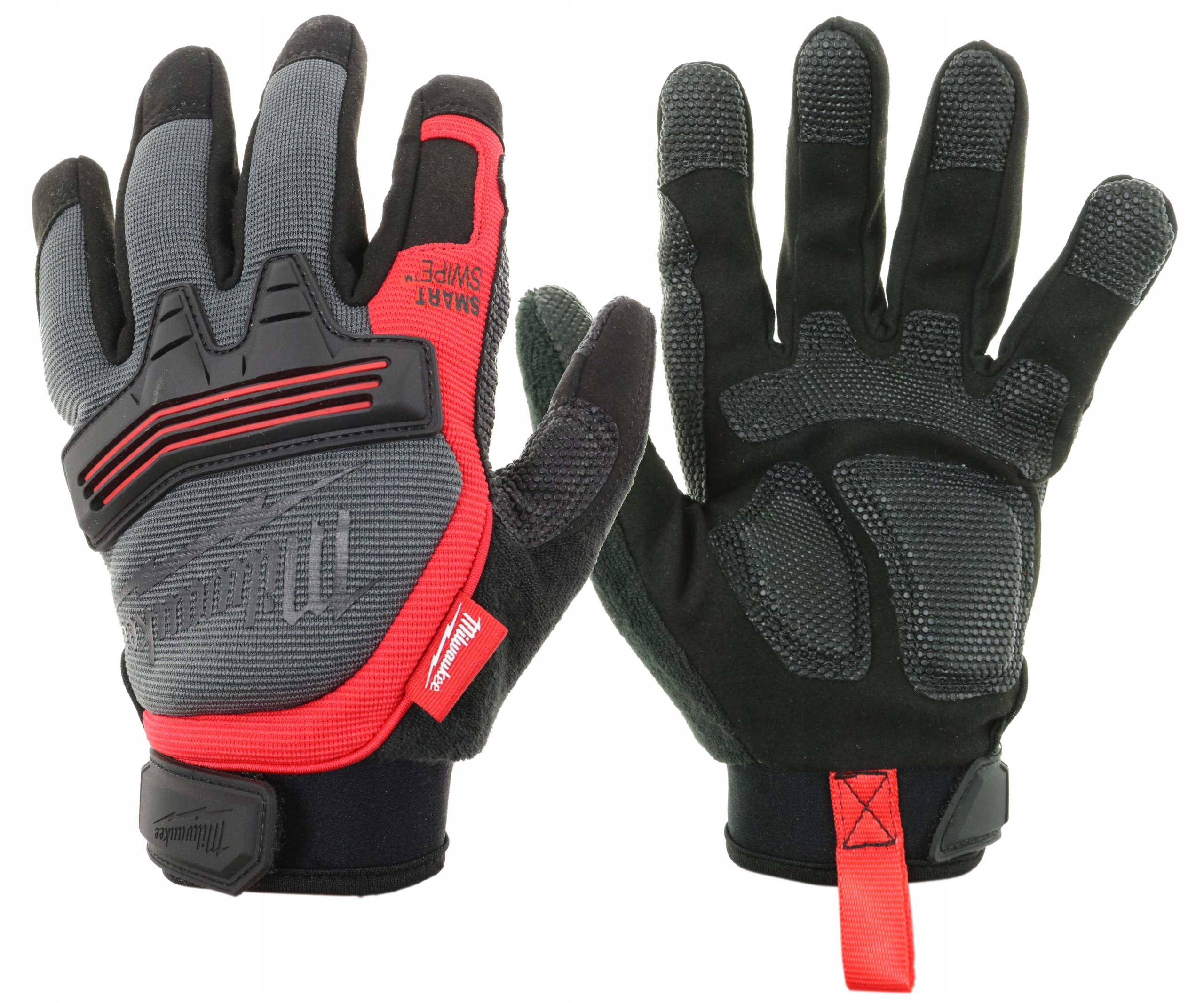 Rękawice Ochronne Robocze M 1 Para Szaro-czerwone Milwaukee 48229731