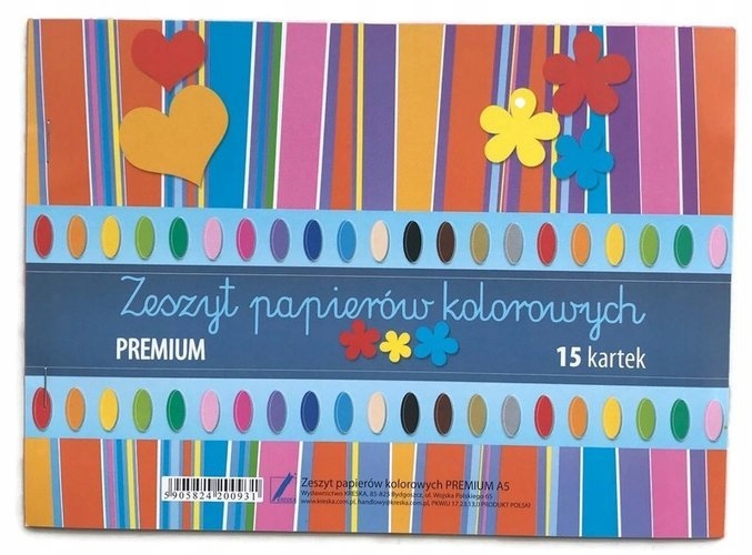 

Zeszyt Papierów Kolorowych Wycinanka A5 15K Kreska