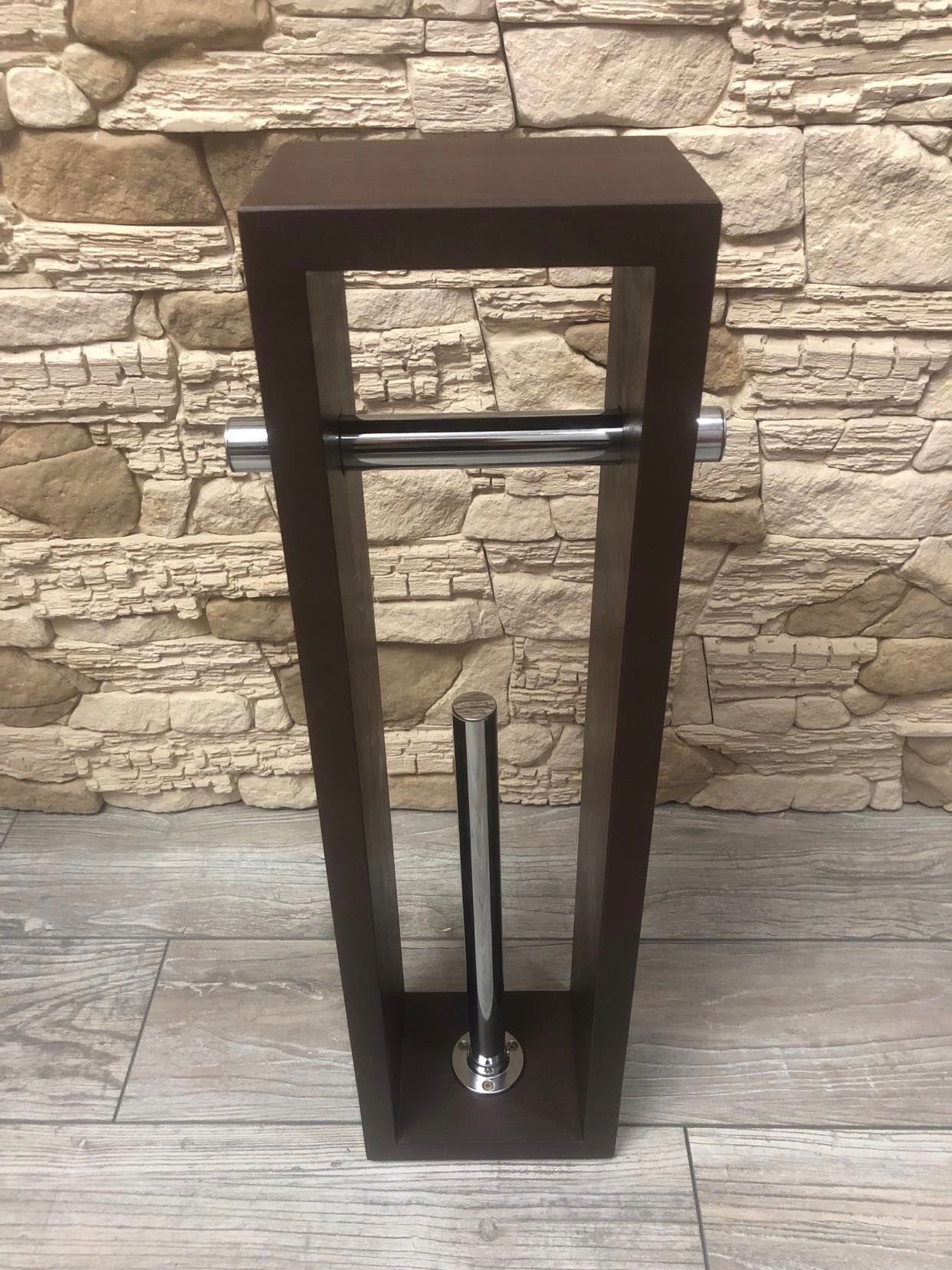 Stojak drewniany na papier toaletowy PALISANDER Kod producenta 094