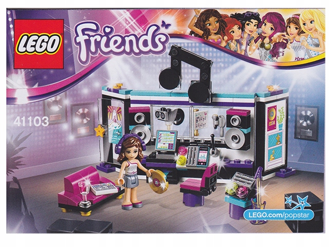 Lego - Instrukcja - 41103 - Studio nagrań gwiazdy pop, Friends