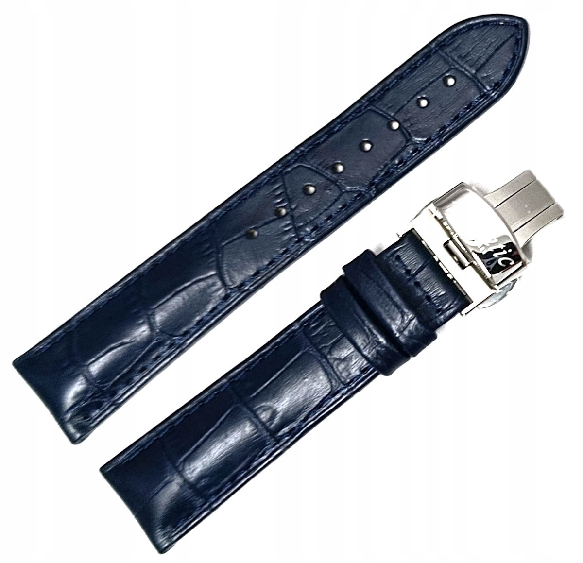 Originální Kožený Modrý Řemínek Na Hodinky Atlantic Worldmaster 20 mm Krok