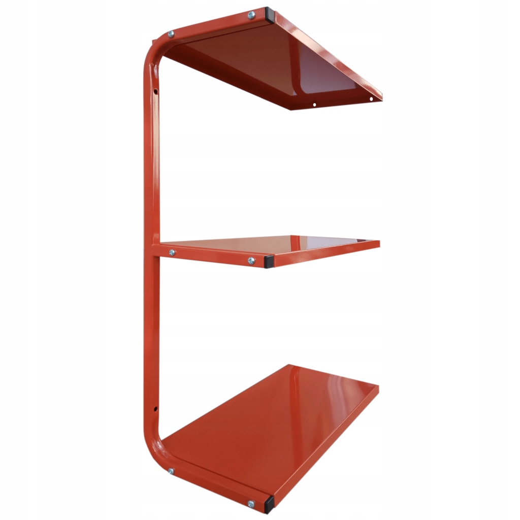 Kovová nástěnná police 53 cm dodatečná PG3 trojitá dílna loft garáž