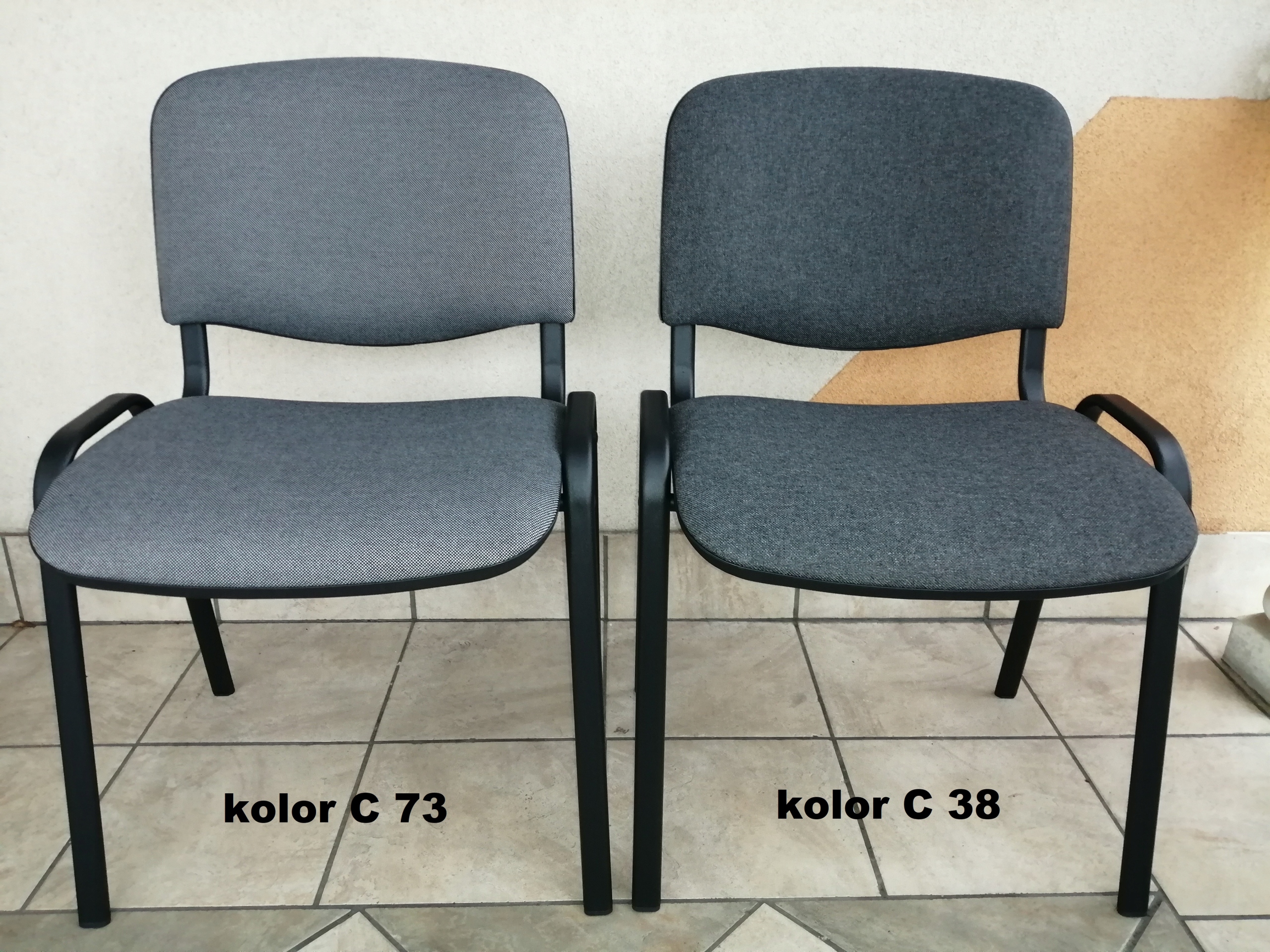 KRZESŁO konferencyjne biurowe ISO Black C73 SZARE Nowy Styl Oryginalne Marka Nowy Styl