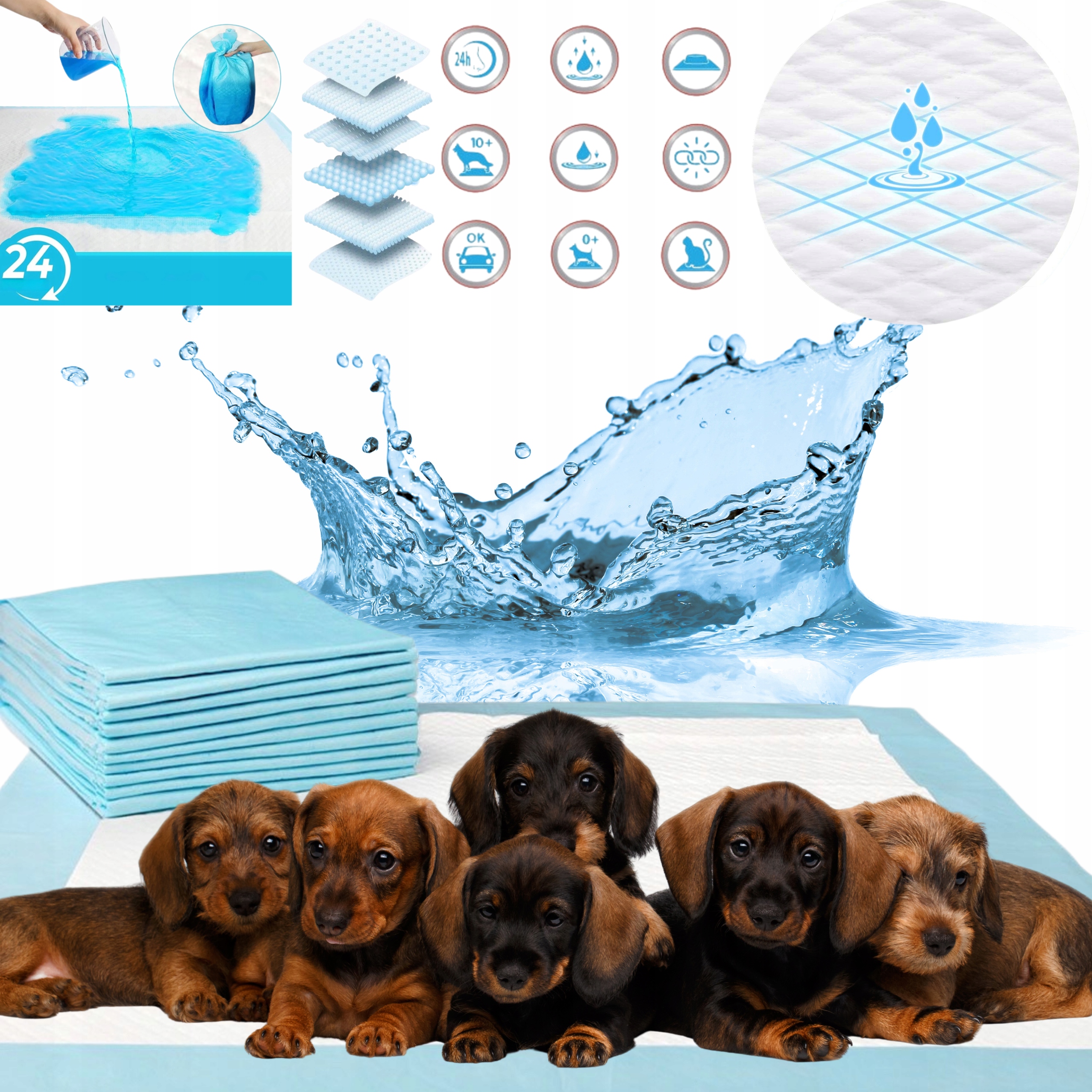 Levně Podložky Pro Psy Hygienické superabsorpční 60x60 200ks