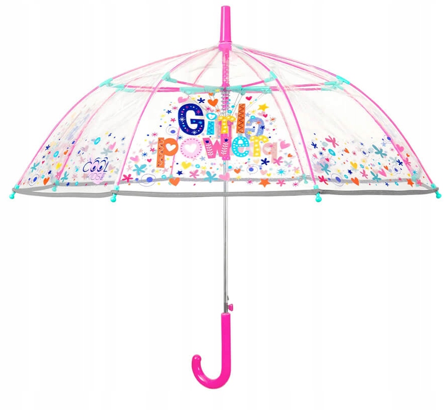 

Dziecięcy Parasol Z Odblaskową Lamówką Girl Power