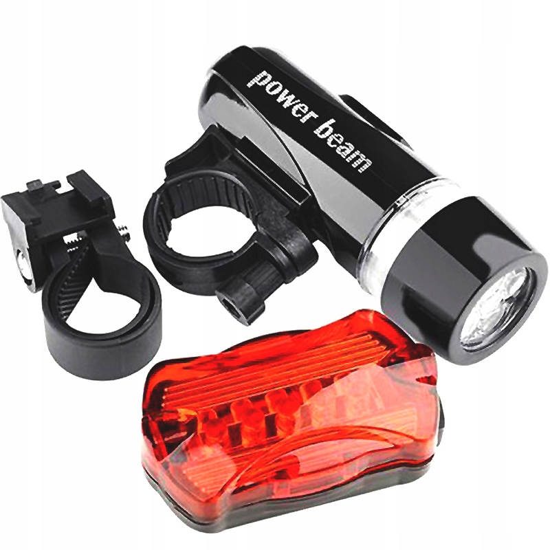 ZESTAW LAMPEK ROWEROWYCH LED PRZÓD I TYŁ DO ROWERU + USB LAMPKI ROWEROWE Kod producenta 5904094226092