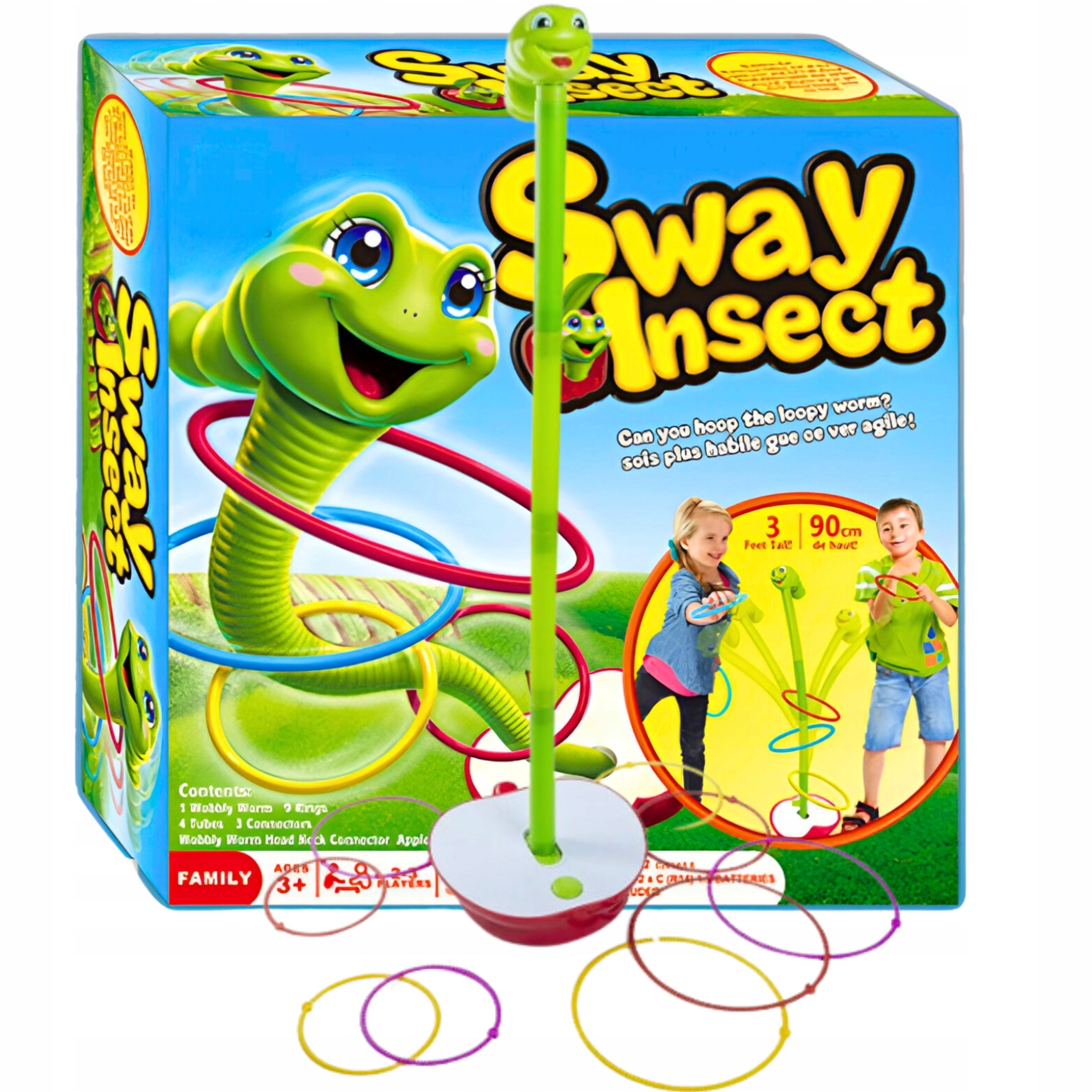 GRA ZRĘCZNOŚCIOWA Tańczący Robak Gibający Robaczek RZUT DO CELU Prezent Bohater / Bajka brak