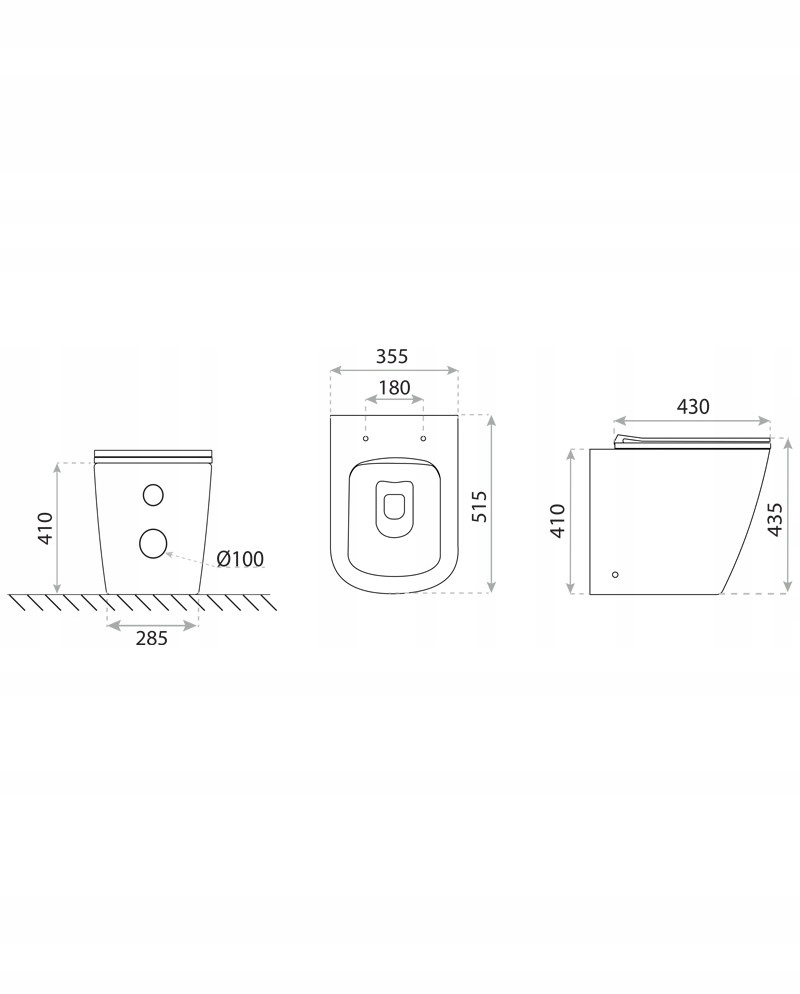 Miska stojąca WC Tyber LaVita Marka Lavita