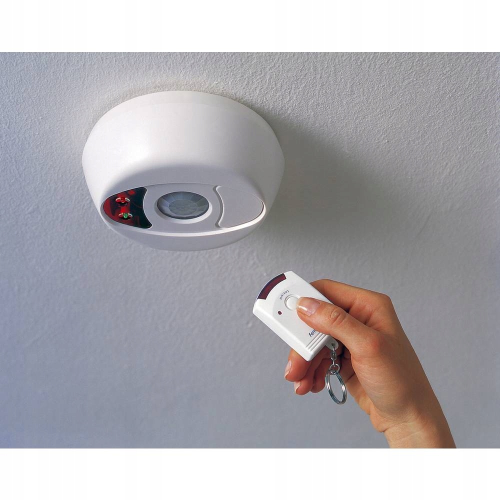 Alarm czujnik ruchu PIR 100dB pilot BEZPRZEWODOWY system alarmowy Marka Pentatech